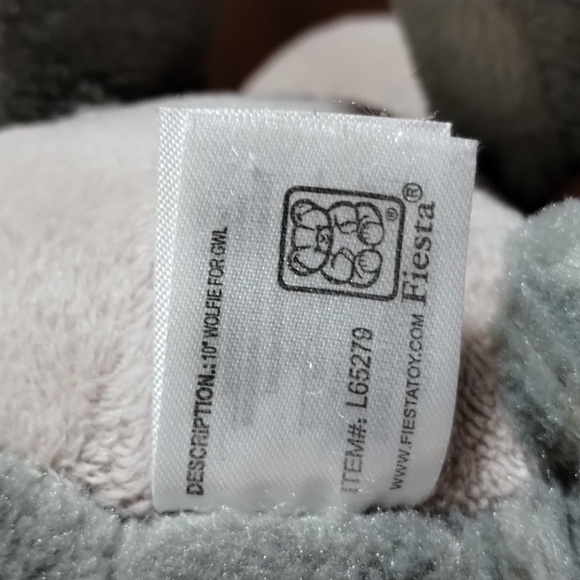 ✓Fiesta Great Wolf Lodge Sitting Gray WOLFIE 10" Stuffed Animal Plush - Picture 9 of 16